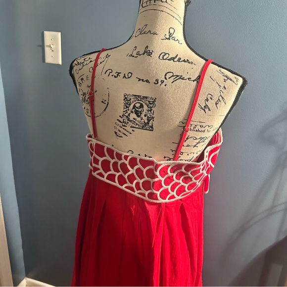 Commense Embroidered Fish Semi-Sheer Cami Dress - Picture 7 of 14